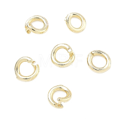Brass Locking Jump Rings KK-C251-22G-1