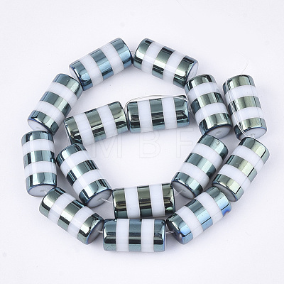 Electroplate Glass Beads Strands EGLA-S177-04C-1