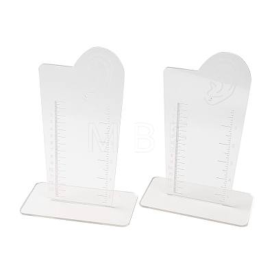 Transparent Acrylic Earring Measurement Display Stand EDIS-NH0001-01-1