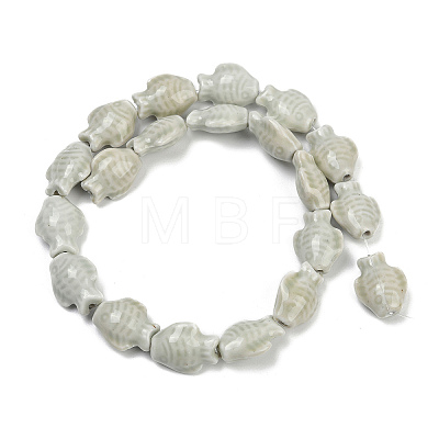 Handmade Porcelain Beads Strands PORC-P030-01A-05-1