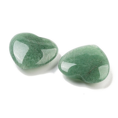 Heart Natural Green Aventurine Worry Stone G-C134-06A-15-1