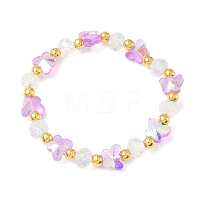 Glass Beaded Stretch Bracelets WGF21B9-05-1