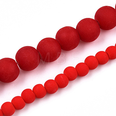 Opaque Glass Beads Strands X-GLAA-T032-P4mm-MD04-1