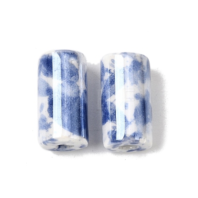 Glazed Porcelain Beads PORC-K012-02-1