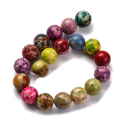 Dyed Natural Regalite/Imperial Jasper/Sea Sediment Jasper Beads Strands G-B124-C03-01-1