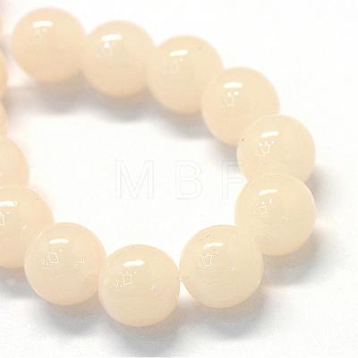 Baking Painted Imitation Jade Glass Round Bead Strands DGLA-Q021-10mm-41-1