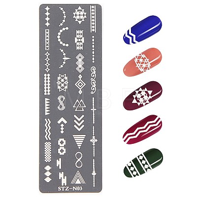 Stainless Steel Nail Art Stamping Plates MRMJ-Q044-001C-1