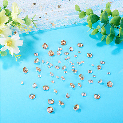 60Pcs 3 Styles Cubic Zirconia Charms ZIRC-TAD0001-01E-1
