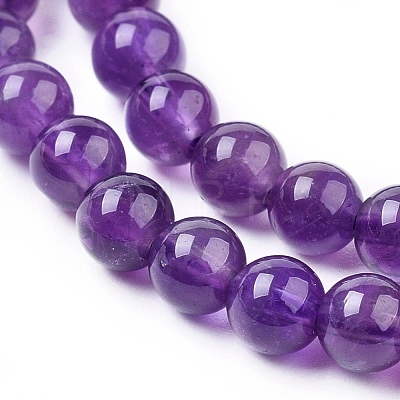 Natural Amethyst Beads Strands G-G099-4mm-2-1