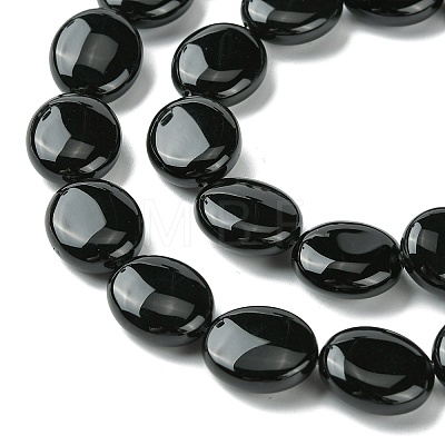 Natural Black Onyx(Dyed & Heated) Beads Strands G-K365-B12-02-1