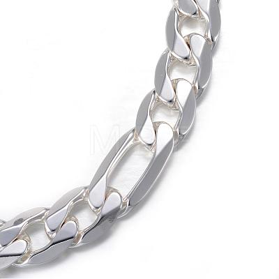 304 Stainless Steel Figaro Chain Bracelets BJEW-P064-14S-1