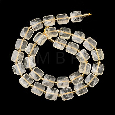 Natural Lemon Quartz(Heated) Beads Strands G-L642-L07-10mm-1