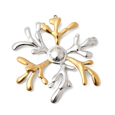 Two Tone 304 Stainless Steel Big Pendants STAS-B120-01GP-01-1