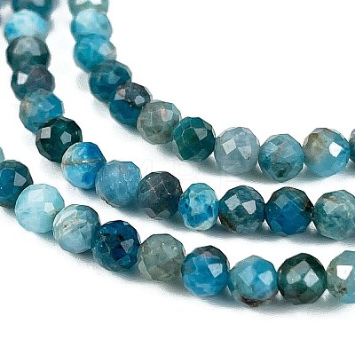 Natural Apatite Beads Strands G-C127-A01-02-1