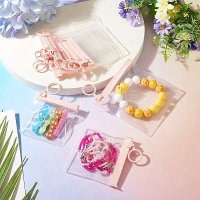 24Pcs 3 Styles Transparent EVA Resealable Bags with Rings ABAG-TA0002-25-1