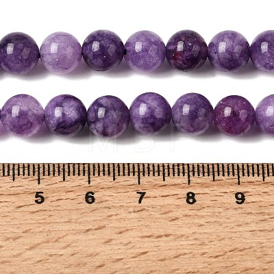 Natural White Jade Beads Strands G-H348-8mm-05-1