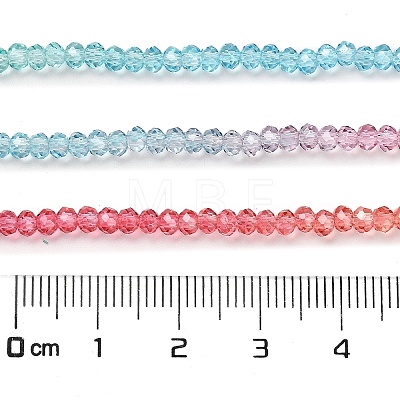 Transparent Painted Glass Beads Strands DGLA-A034-T2mm-A11-1