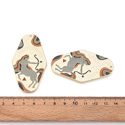 Rack Plating Alloy and Enamel Big Pendants ENAM-T021-29E-1