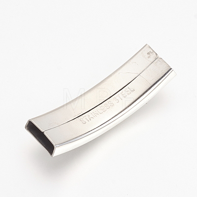 201 Stainless Steel Slide Charms STAS-R092-01-1