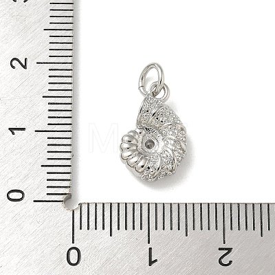 Brass Micro Pave Clear Cubic Zirconia Pendants KK-U046-02P-02-1