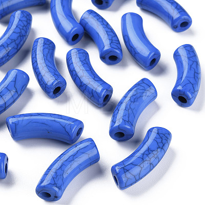 Opaque Crackle Acrylic Beads X2-MACR-S372-001N-013-1