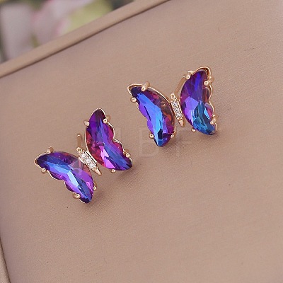 Fashionable Gradient Butterfly Earrings for Women YE8672-2-1