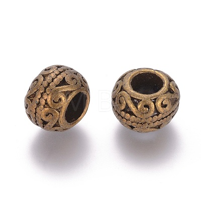 Alloy European Beads MPDL-G007-04AB-1