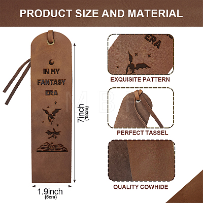 Cowhide Leather Labels AJEW-WH0386-0035-1