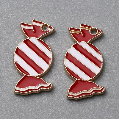 Christmas Theme Alloy Enamel Pendants ENAM-WH0062-02E-02-1