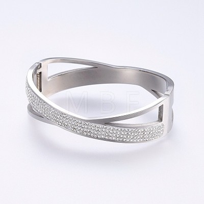 304 Stainless Steel Bangles BJEW-P223-27P-1