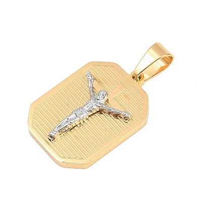 304 Stainless Steel Pendants STAS-B137-12GP-1