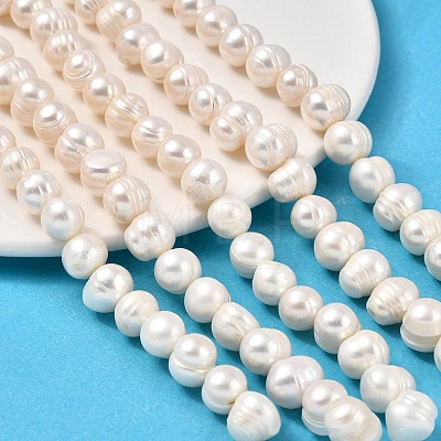 Natural Cultured Freshwater Pearl Beads Strands PEAR-I007-07U-03-1