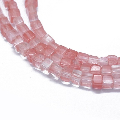 Cherry Quartz Glass Beads Strands G-F631-C06-1