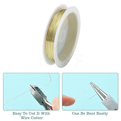 Copper Jewelry Wire CWIR-CW0.4mm-28-1