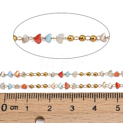 304 Stainless Steel Handmade Beaded Chains CHS-P022-02G-03-1