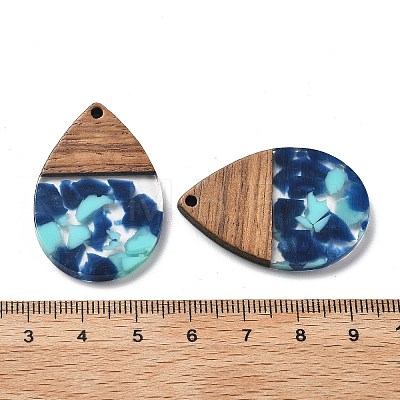 Resin and Walnut Pendants FIND-R051-15H-1