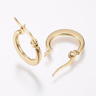 304 Stainless Steel Hoop Earrings X-EJEW-F105-24G-1