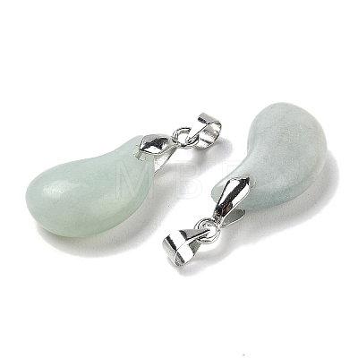 Natural Flower Amazonite Pendants G-NH0025-14P-09-1