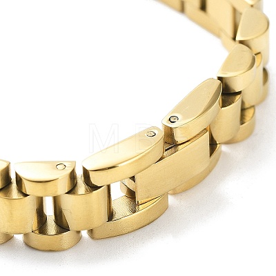 304 Stainless Steel Link Chain Bracelets BJEW-G685-02C-1