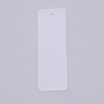 Transparent Acrylic Big Pendants TACR-WH0001-38A-1