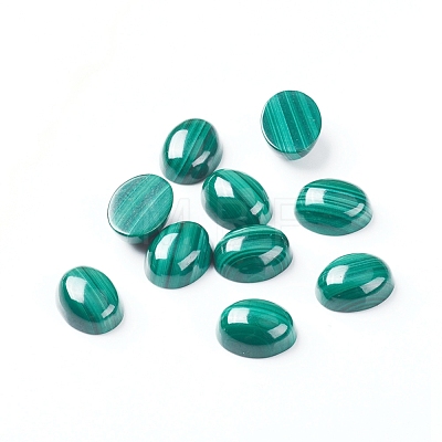 Natural Malachite Cabochons G-E557-03D-1