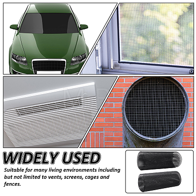  2Pcs 2 Styles Universal Car Grill Mesh AJEW-NB0005-80B-1