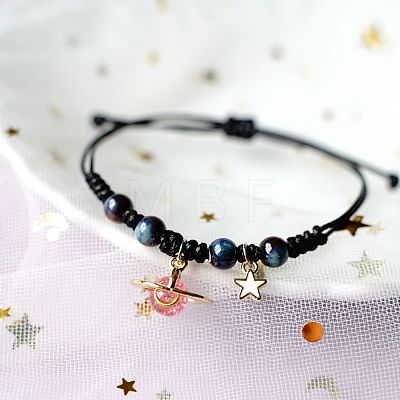 Ceramic Beads Braided Bead Bracelets for Women WG429D7-02-1