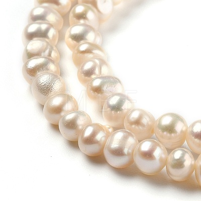Natural Cultured Freshwater Pearl Beads Strands PEAR-J005-04-1