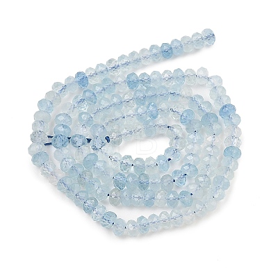 Natural Aquamarine Beads Strands G-K376-B04-02-1