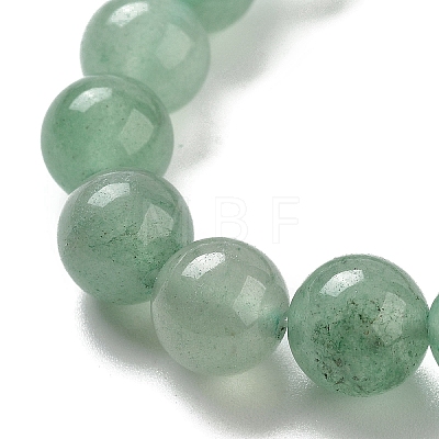 Chakra Round Natural Green Aventurine Beaded Stretch Bracelets BJEW-K251-05E-1