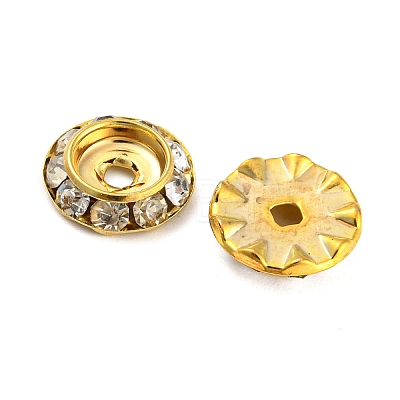 Brass Crystal Rhinestone Beads RB-F035-06B-1
