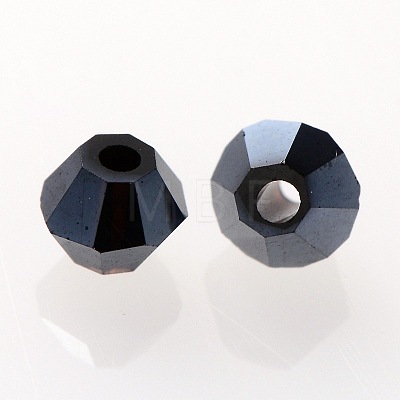 Grade AAA Electroplate Glass Beads Spacers EGLA-O002-B03-4mm-1