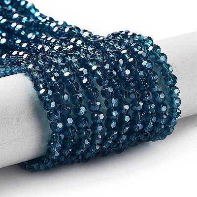 Electroplate Transparent Glass Beads Strands LS-EGLA-A035-T3mm-A12-1