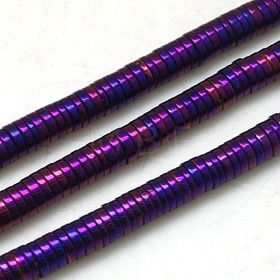 Non-magnetic Synthetic Hematite Beads Strands G-K011-4x1mm-05-1